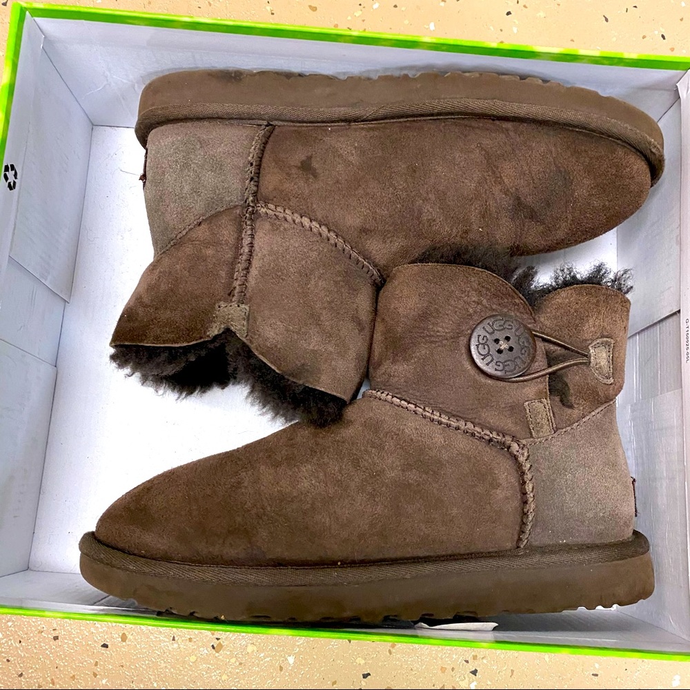 UGG button ankle boots